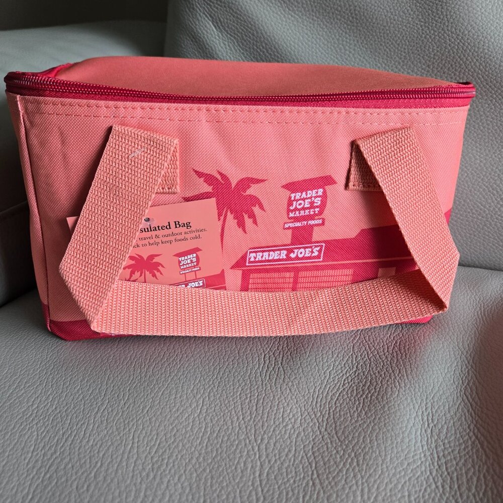 Trader Joe's Peach Mini Cooler Bag NWT